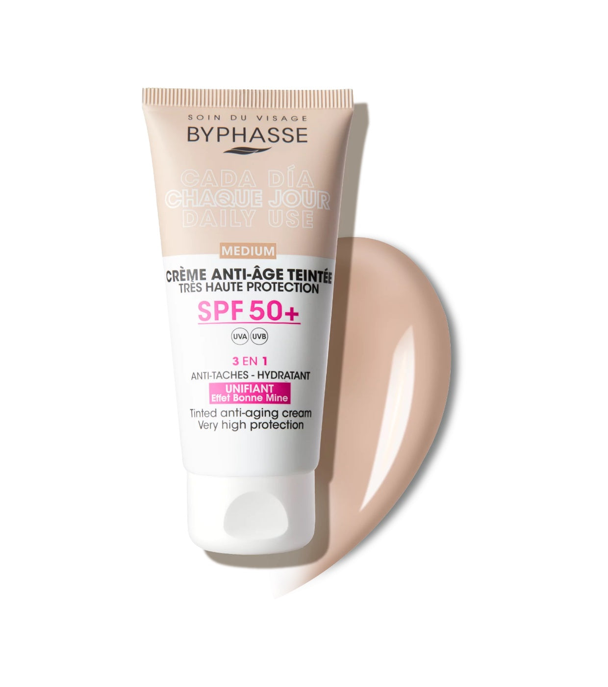 Byphasse Tinted Anti-Aging Cream Spf50+ 50ml - Medaid International
