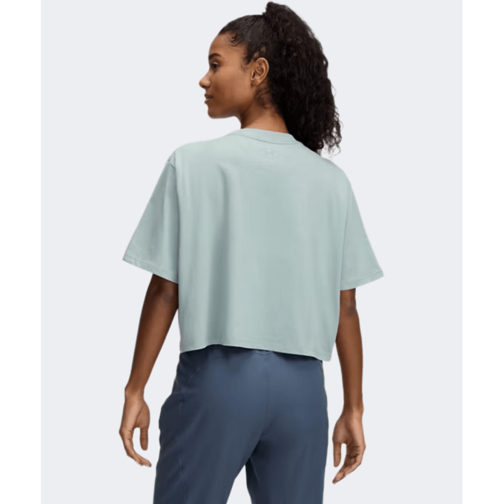 Under Armour Rival Women Lifestyle T-Shirt Silica Green/White - Medaid