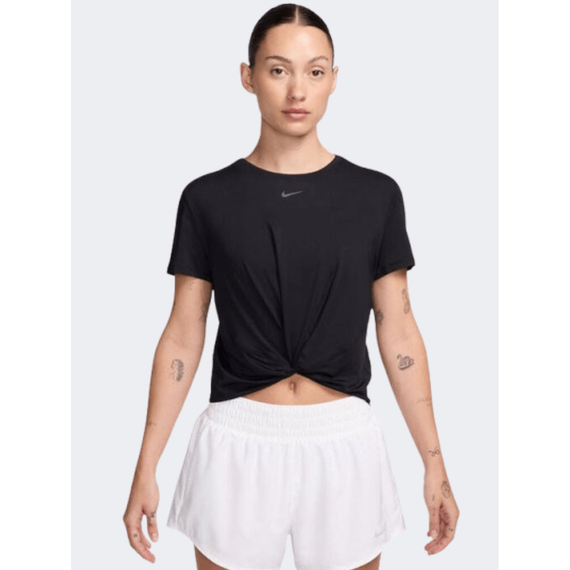 Nike One Classic Twist Women Training T-Shirt Black - Medaid International