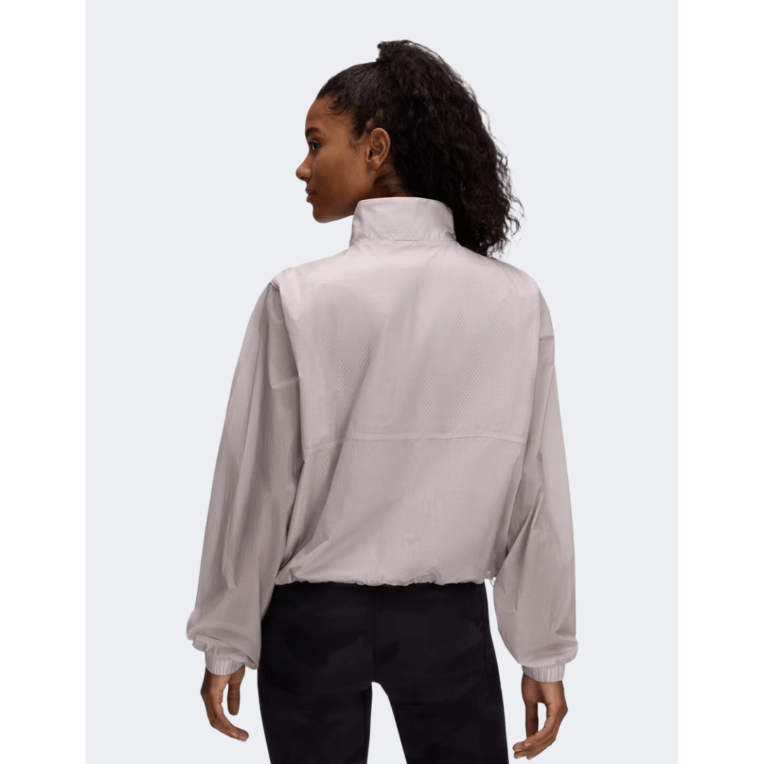 Under Armour Rival Woven Half Zip Women Lifestyle Long Sleeve Grey Dawn/Black - Medaid International