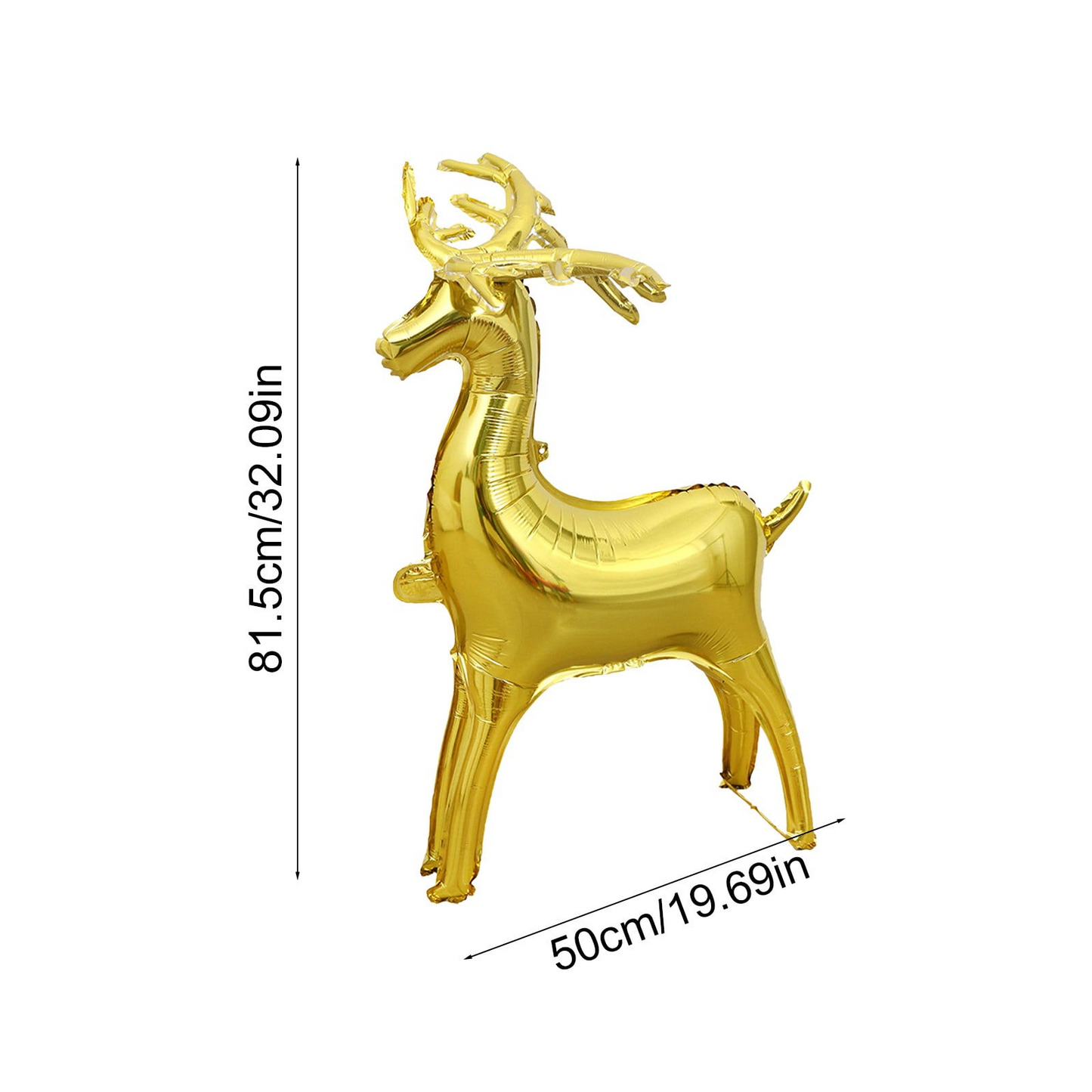 Standing Reindeer Balloon - Foil Balloons Christmas, - Medaid International