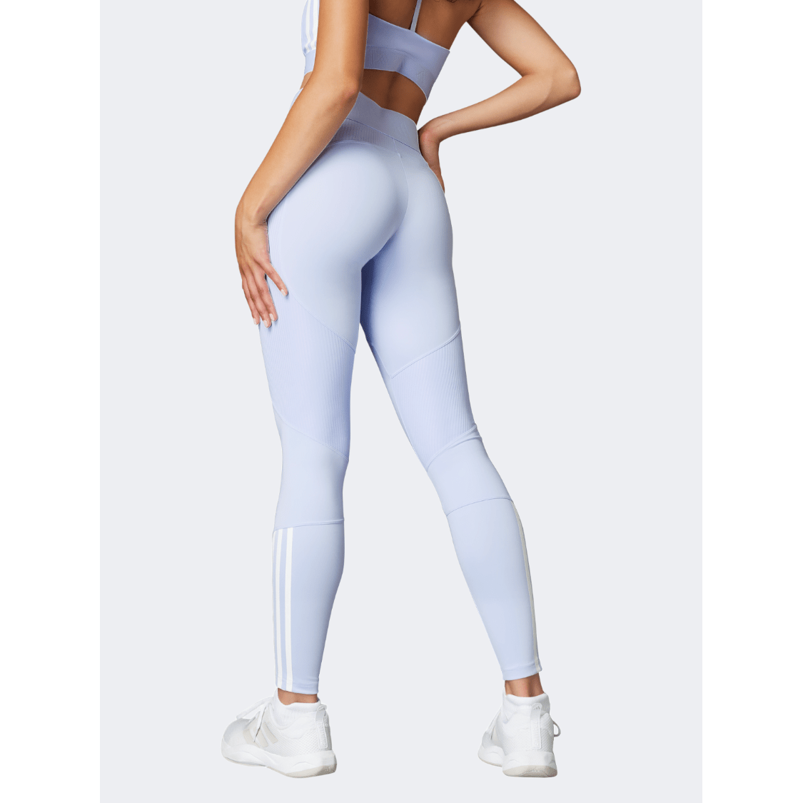 Adidas Hyperglam Ribbed Women Training Tight Violet Tone - Medaid International