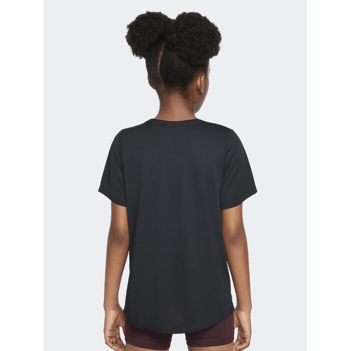Nike One Fitted Girls Training T-Shirt Black - Medaid International