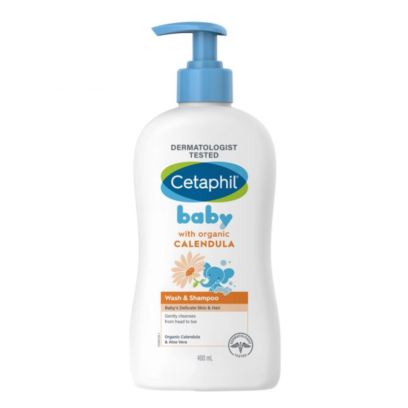 Cetaphil Baby Calendula Wash And Shampoo - 400 ml - Medaid International
