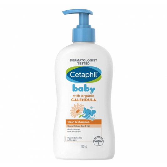 Cetaphil Baby Calendula Wash And Shampoo - 400 ml - Medaid International