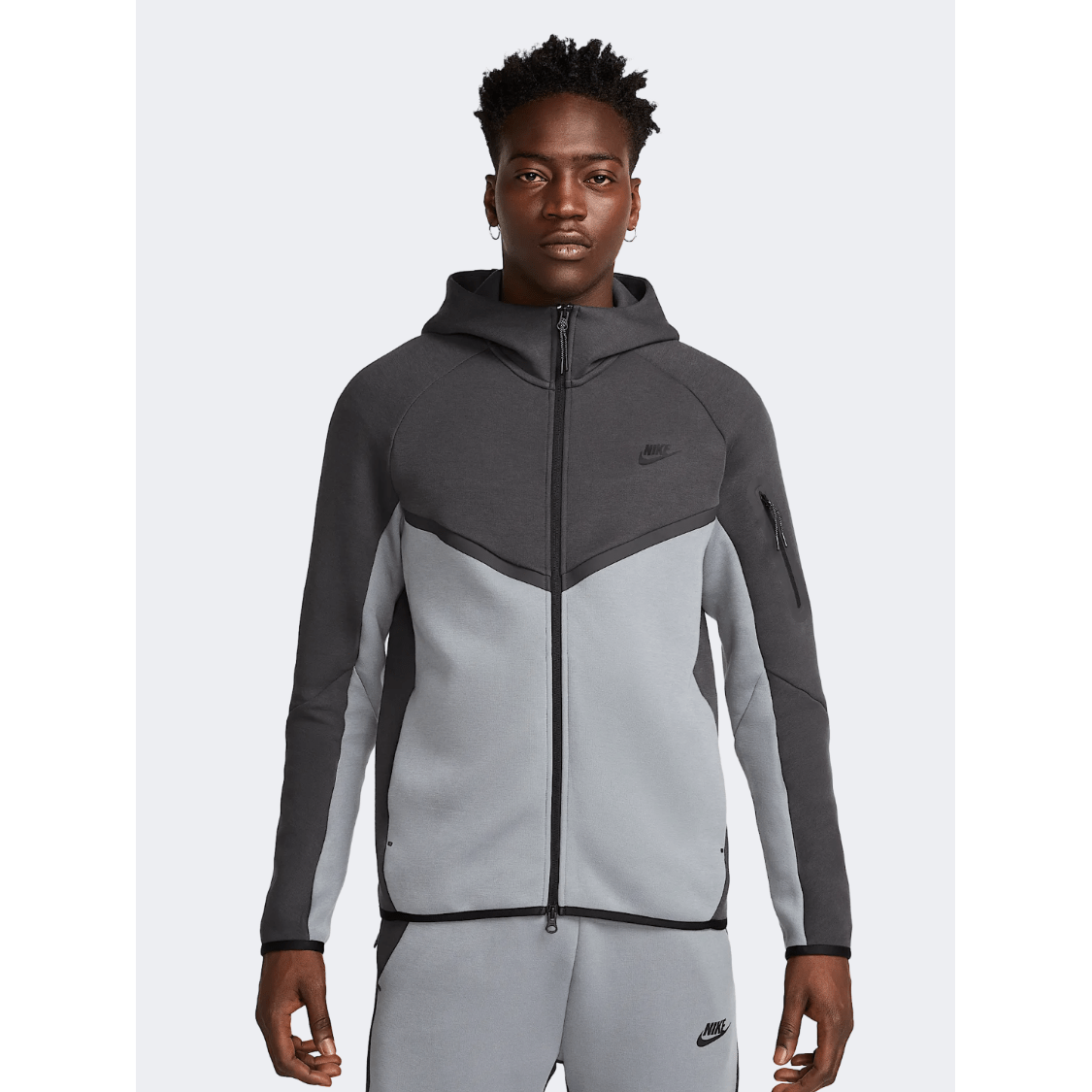 Nike Tech Men Lifestyle Hoody Grey - Medaid International