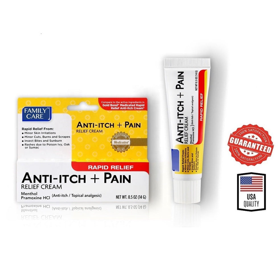 Pain Relief Cream Anti-Itch + Pain Family Care - 14g - Medaid International