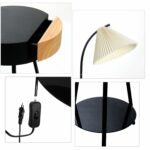 160 CM, Coffee Table Floor Lamp with Drawer and Shelf for Living Room Bedside - Medaid International
