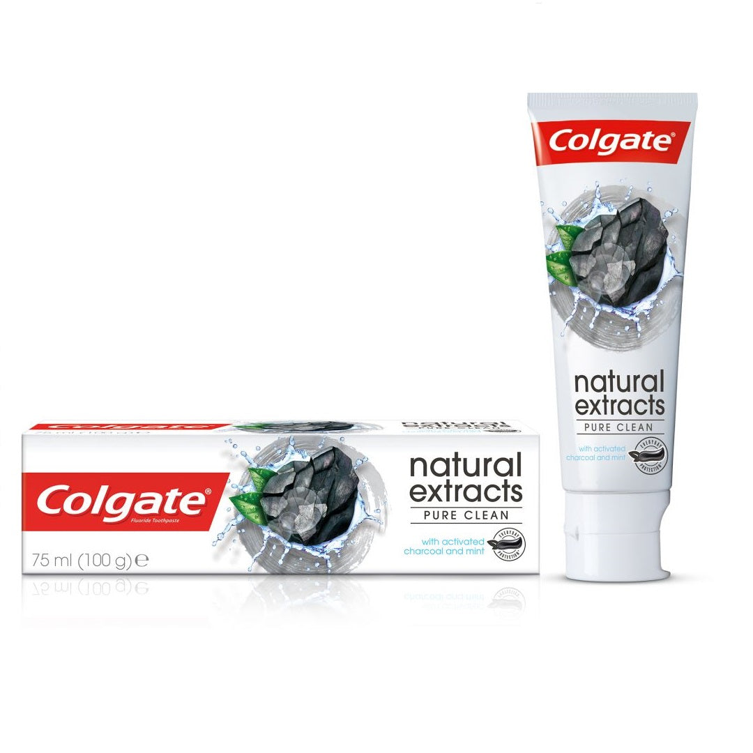 Colgate Natural Extracts Deep Clean with Activated Charcoal Toothpaste 75ml - Medaid