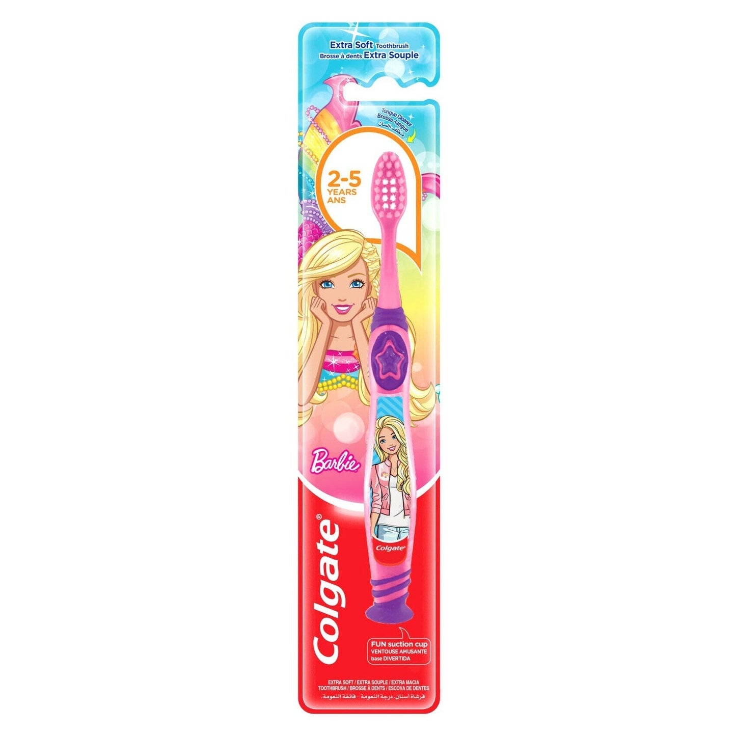 Colgate Kids Toothbrush Barbie 2-5 Years Extra Soft Manual Toothbrush 1pk - Medaid