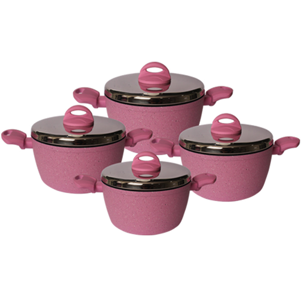 Lava Stone Granite 4-Pots Cookware Set - Medaid