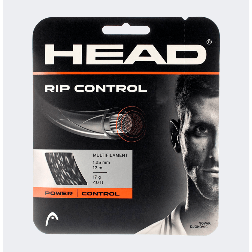 Head Rip Control 17 Tennis Strings Black - Medaid International