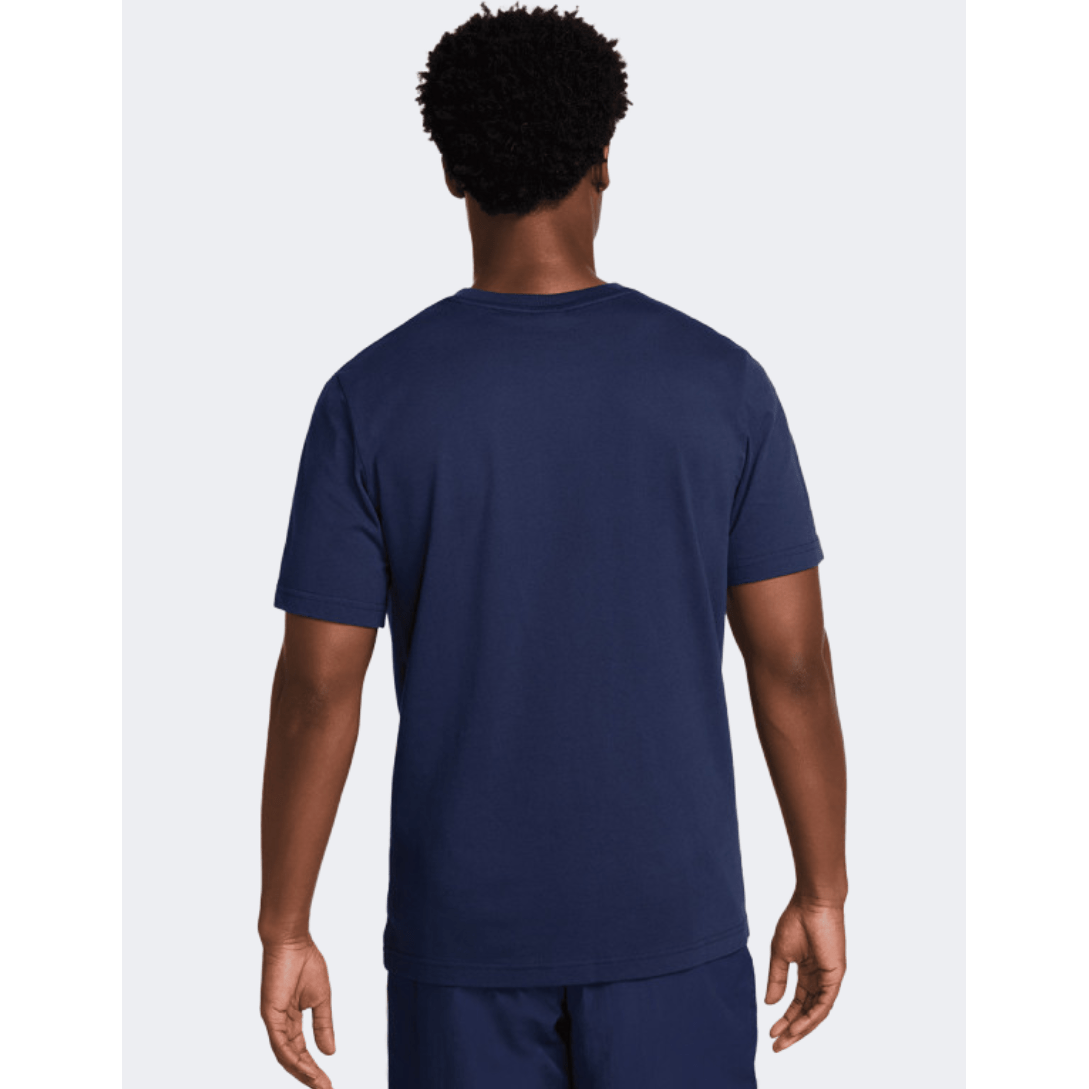 Nike Sportswear Air Graphic Men Lifestyle T-Shirt Midnight Navy/Red - Medaid International