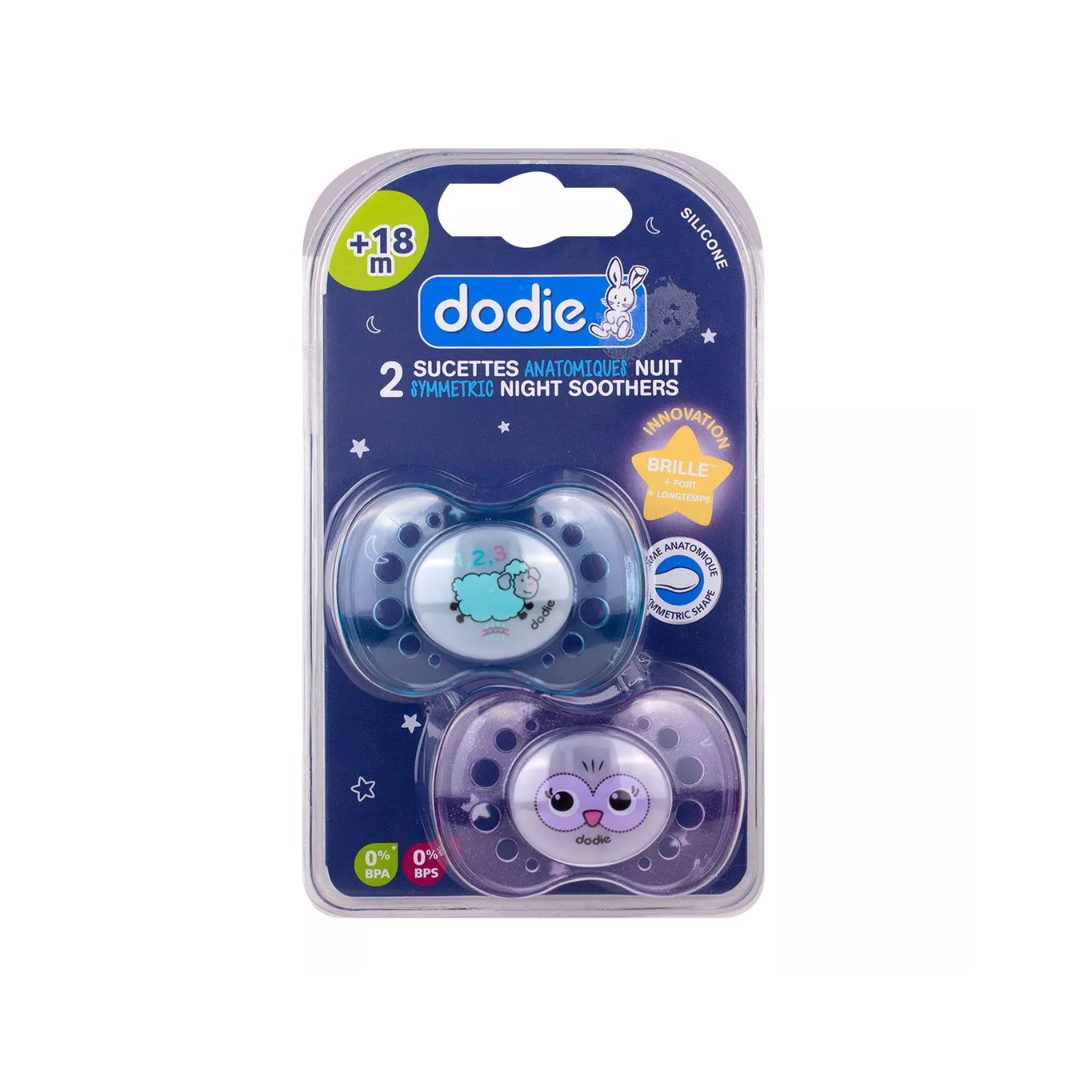 Dodie Soothers +18 Months Duo Mixte Night Animals A2 - Medaid International