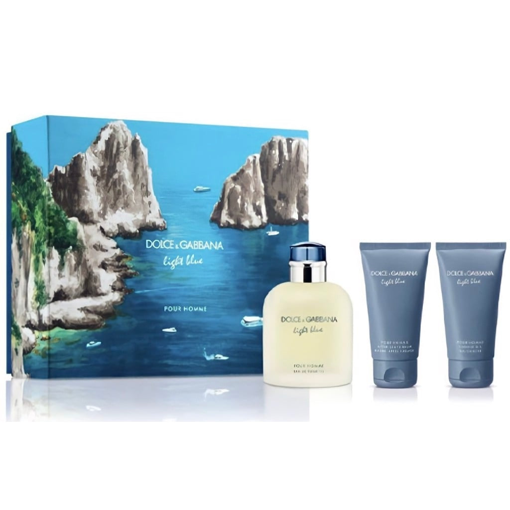 Dolce & Gabbana Light Blue Pour Homme EDT 3PCS SET - Medaid