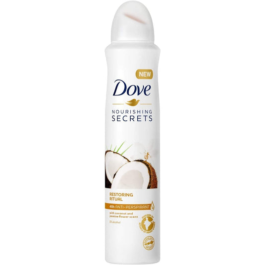 Dove Antiperspirant Aerosol Coconut And Jasmine Flower 250ml - Medaid