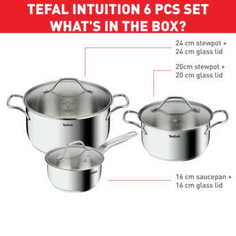 Intuition G6 Stainless Steel  - Set of 3 - Medaid International