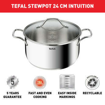 Intuition Stewpot 24 cm + Glas Lid - Medaid International