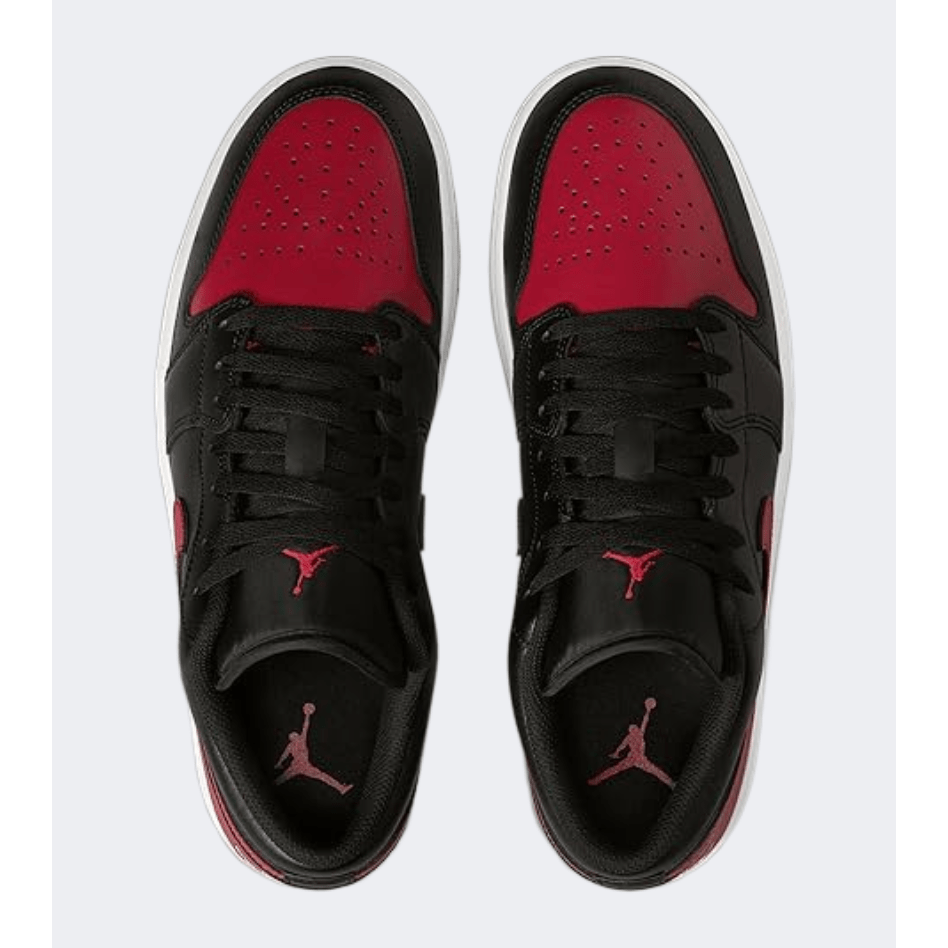 Nike Air Jordan 1 Low Men Lifestyle Shoes Black/Red - Medaid International