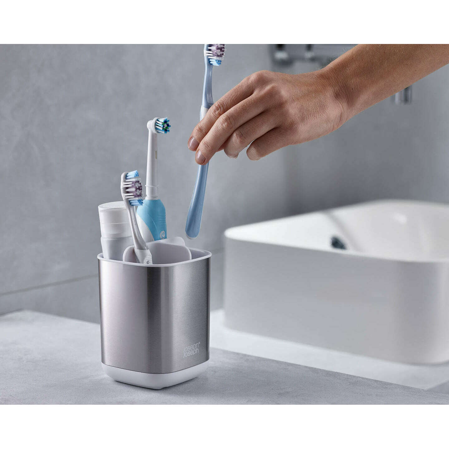 EasyStore Steel Toothbrush Holder - Medaid International
