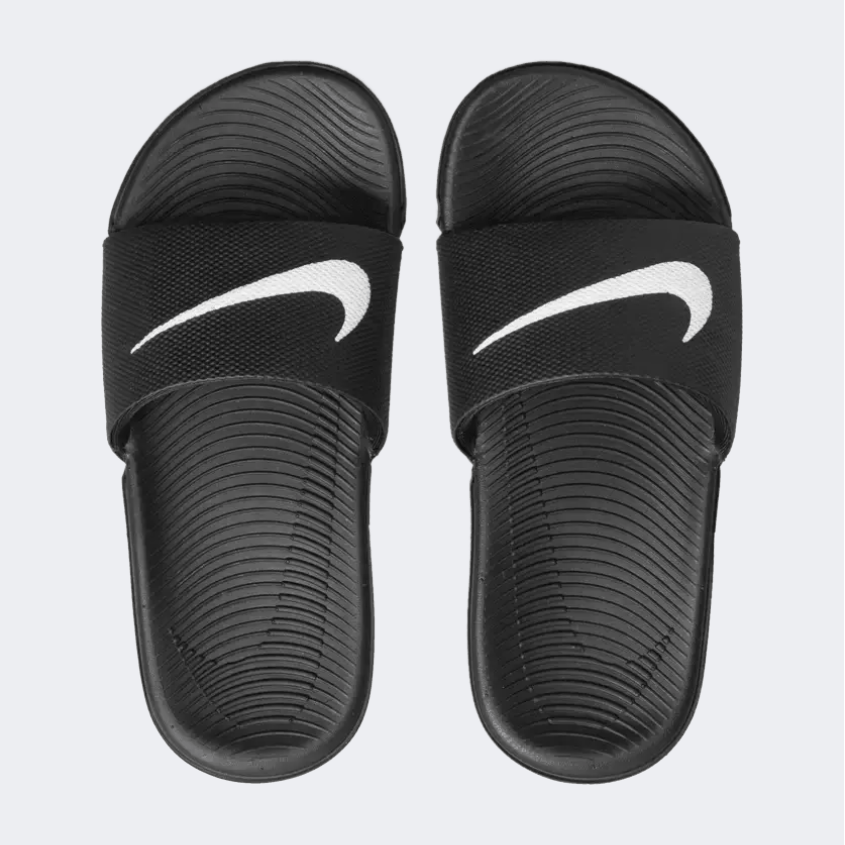 Nike Kawa Gs Boys Lifestyle Slippers Black/White - Medaid International