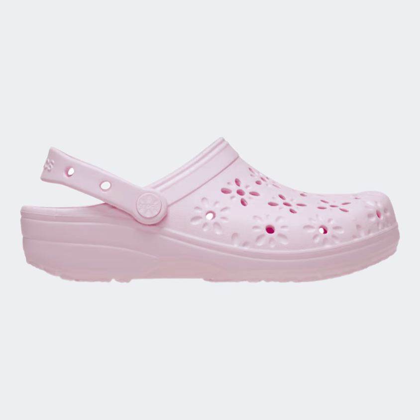 Crocs Classic Floral Cut Out Clog Unisex Lifestyle Pink Milk - Medaid International