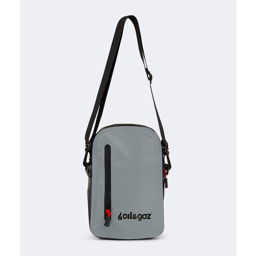 Oil And Gaz Durable Unisex Lifestyle Water Proof Cross Bag Grey/Red - Medaid International