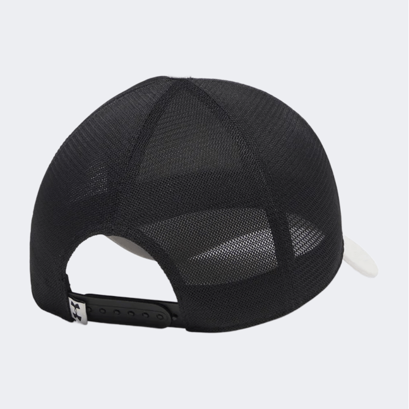 Under Armour Rock Trucker Men Training Cap White Clay/Black - Medaid