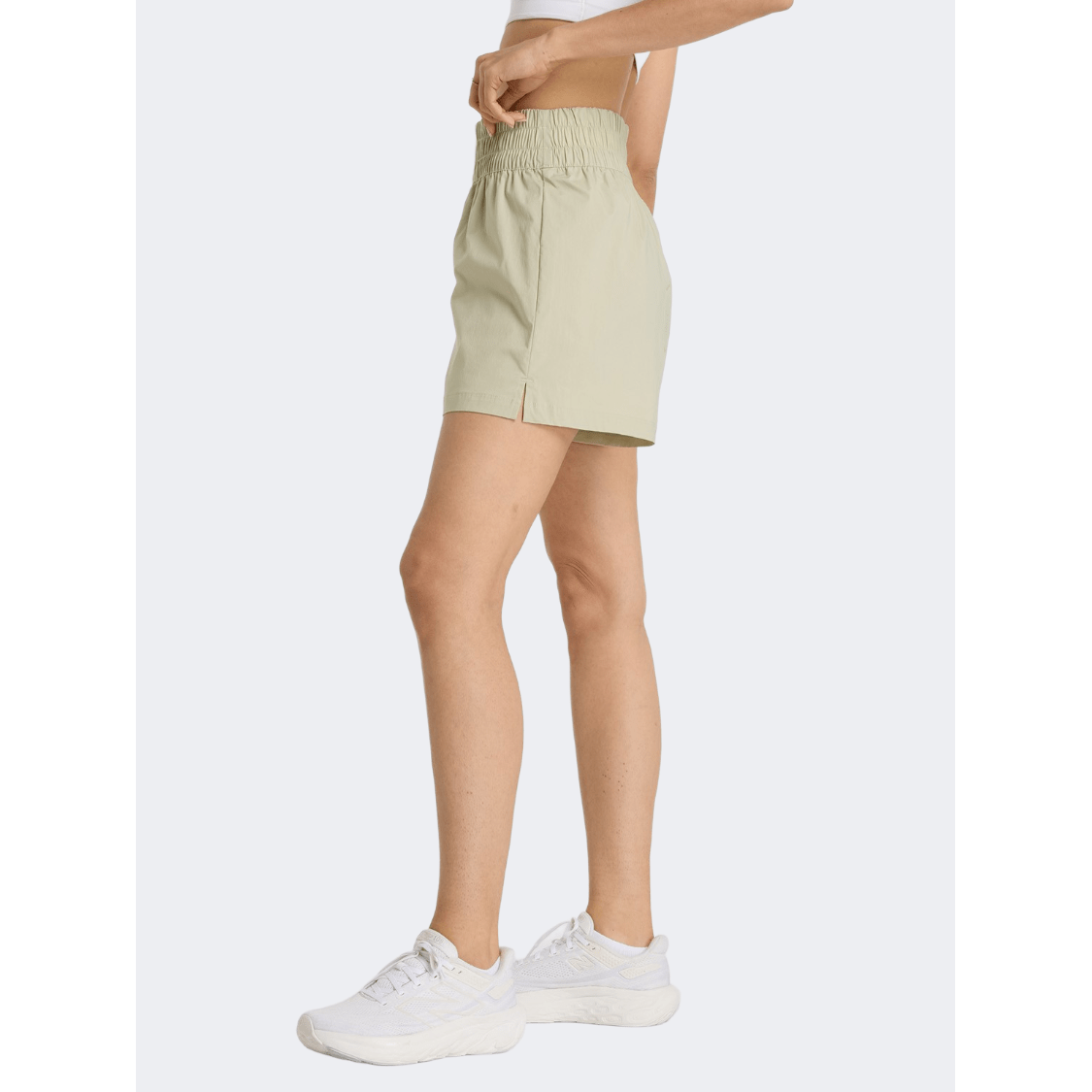 New Balance Pull On Boxer Women Lifestyle Short Olivine - Medaid