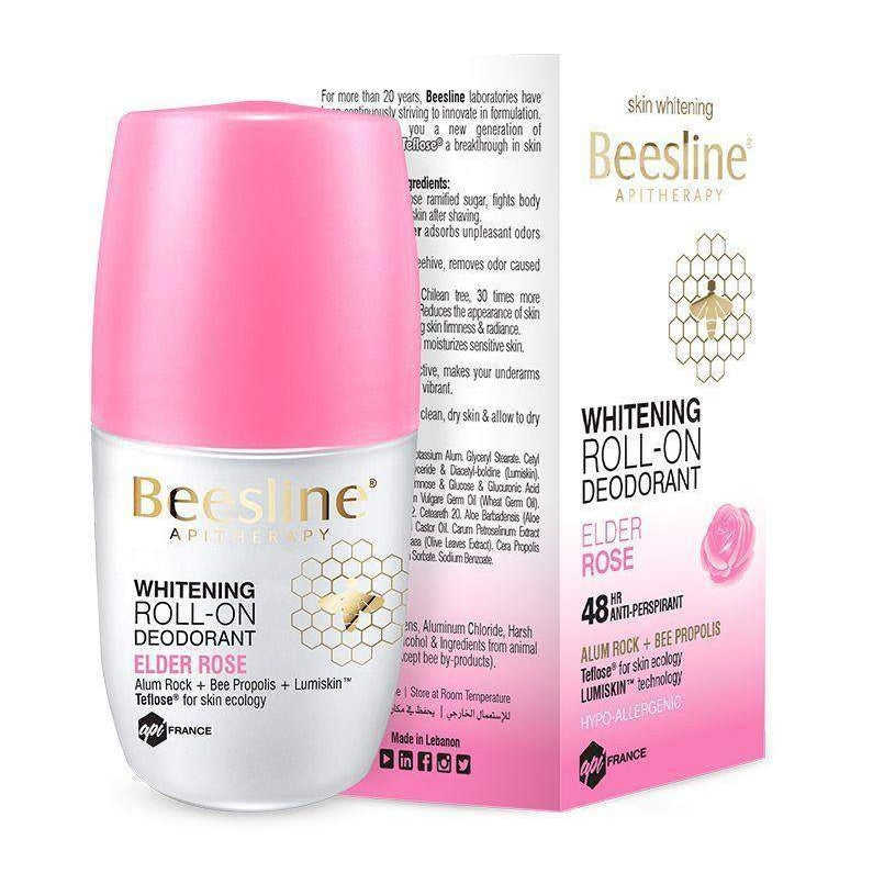 Beesline Whitening Deodorant Roll-On - Elder Rose - Medaid