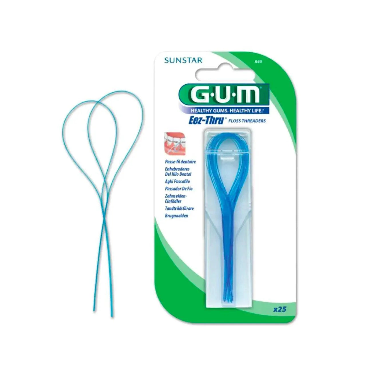 GUM Eez-Thru Floss Threaders - Medaid