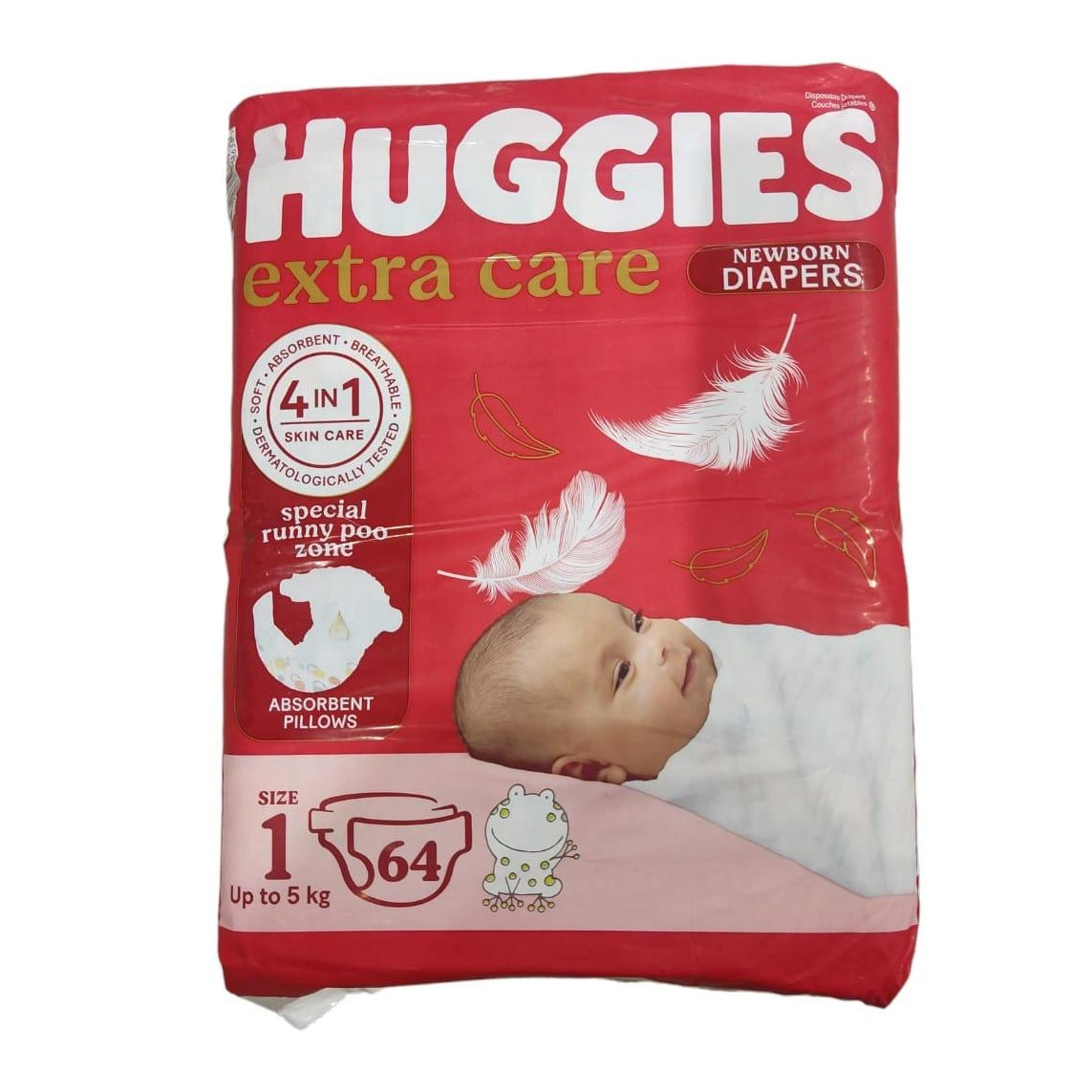 Huggies N.1 (up to 5Kg) 64Pieces - Medaid