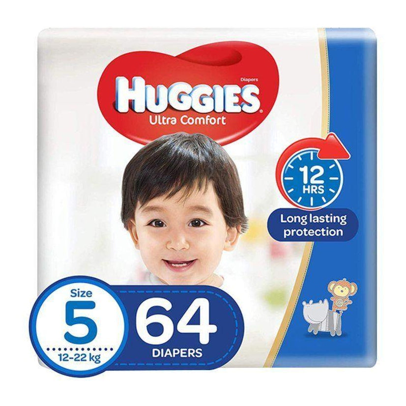 Huggies N.5 (12-22Kg) 64Pieces - Medaid