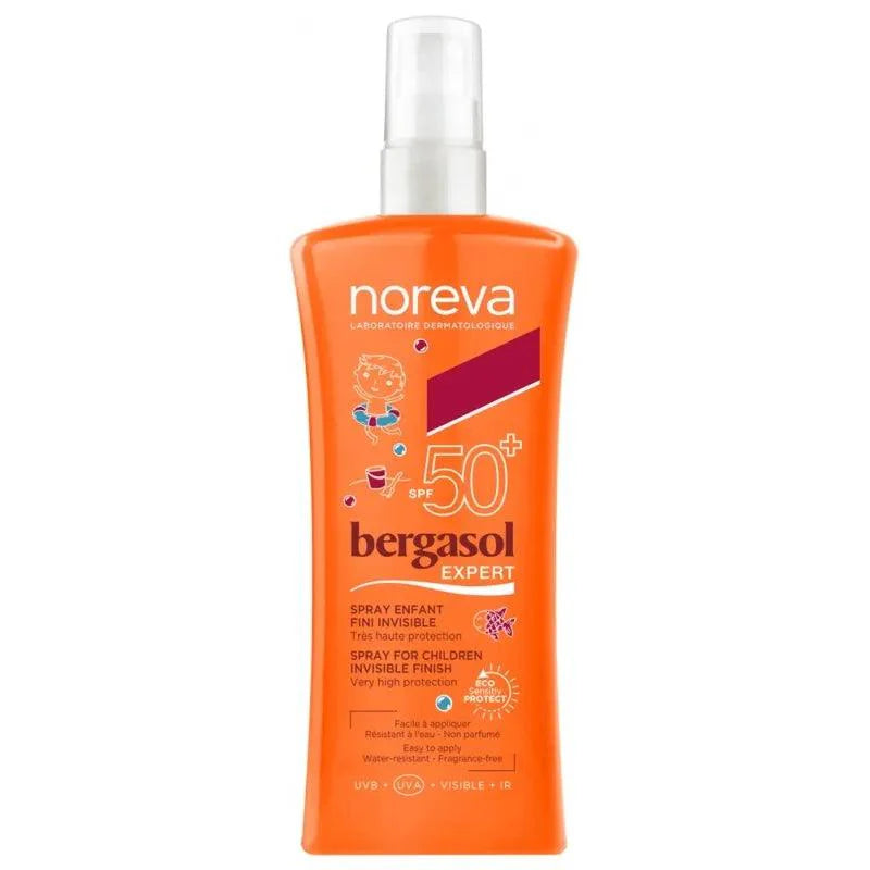 Noreva Bergasol Kids Spray Invisible Finish SPF 50+ - Medaid