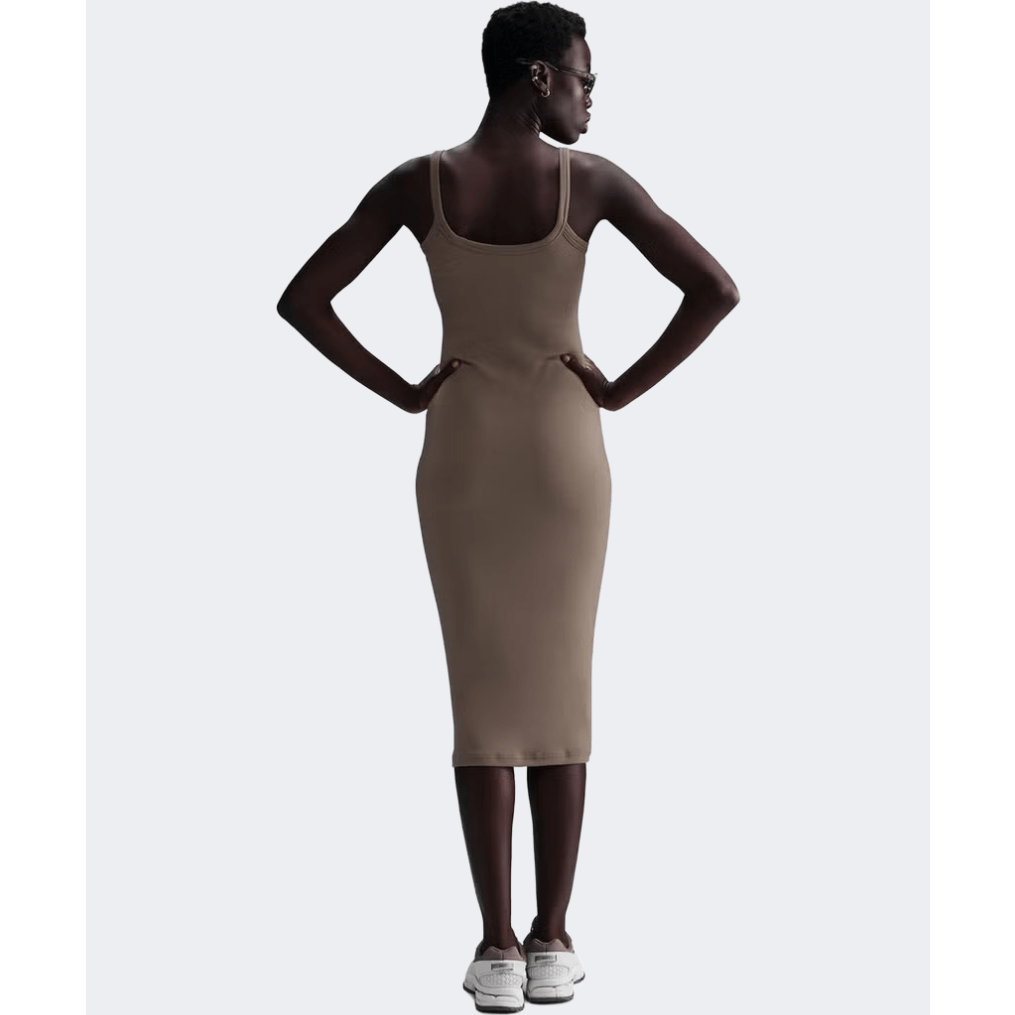 Nike Sportswear Chill Knit Women Lifestyle Dress Mink Brown - Medaid International