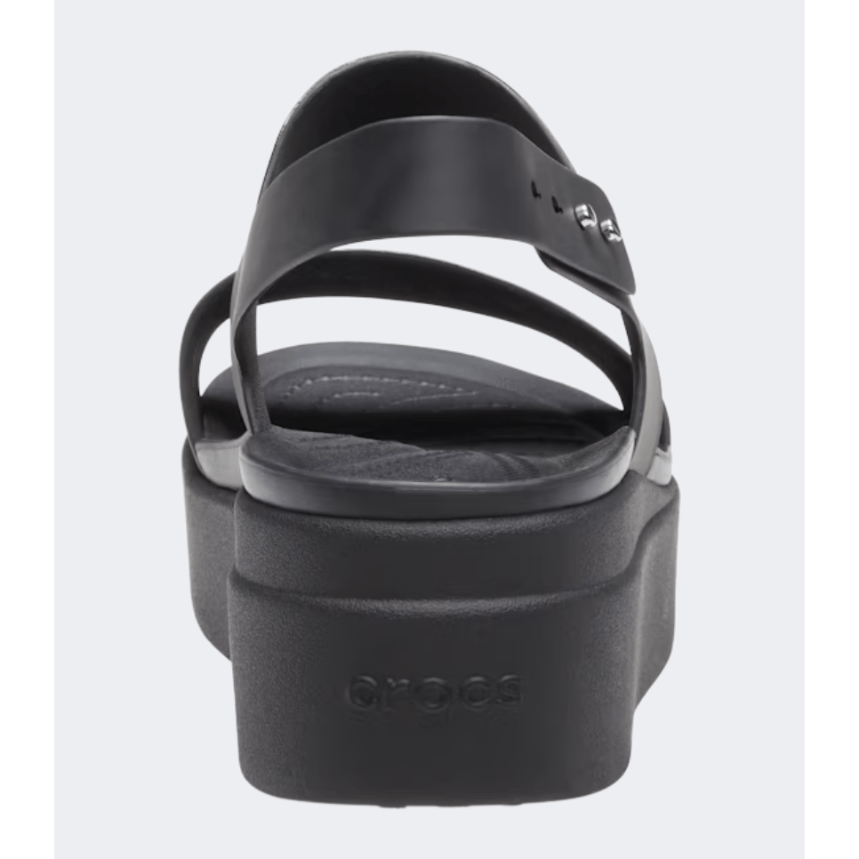 Crocs Brooklyn Low Wedge Women Lifestyle Sandal Black - Medaid International