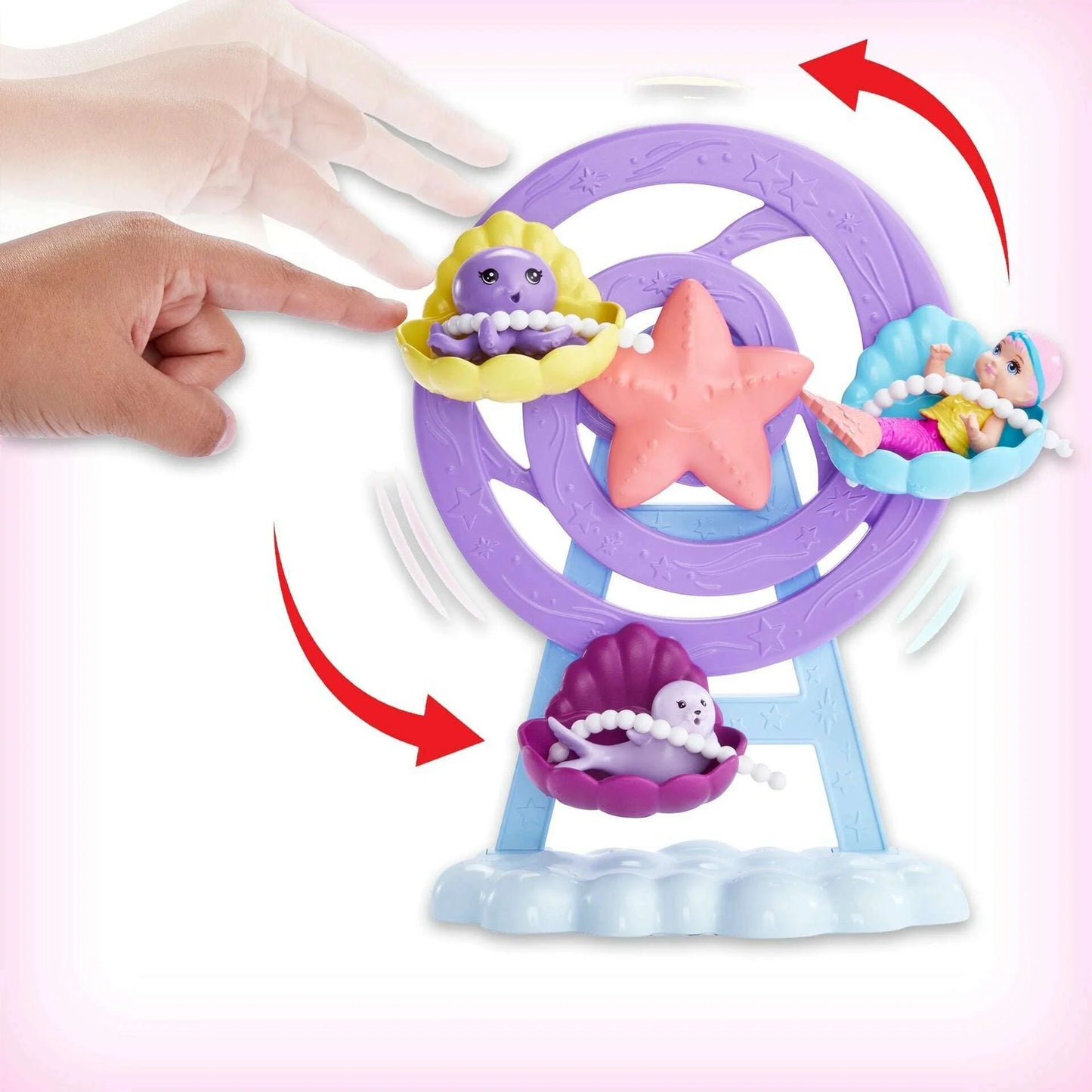 Mermaid Doll, Nurturing Playset With Merbaby, Octopus and Seal - Medaid International