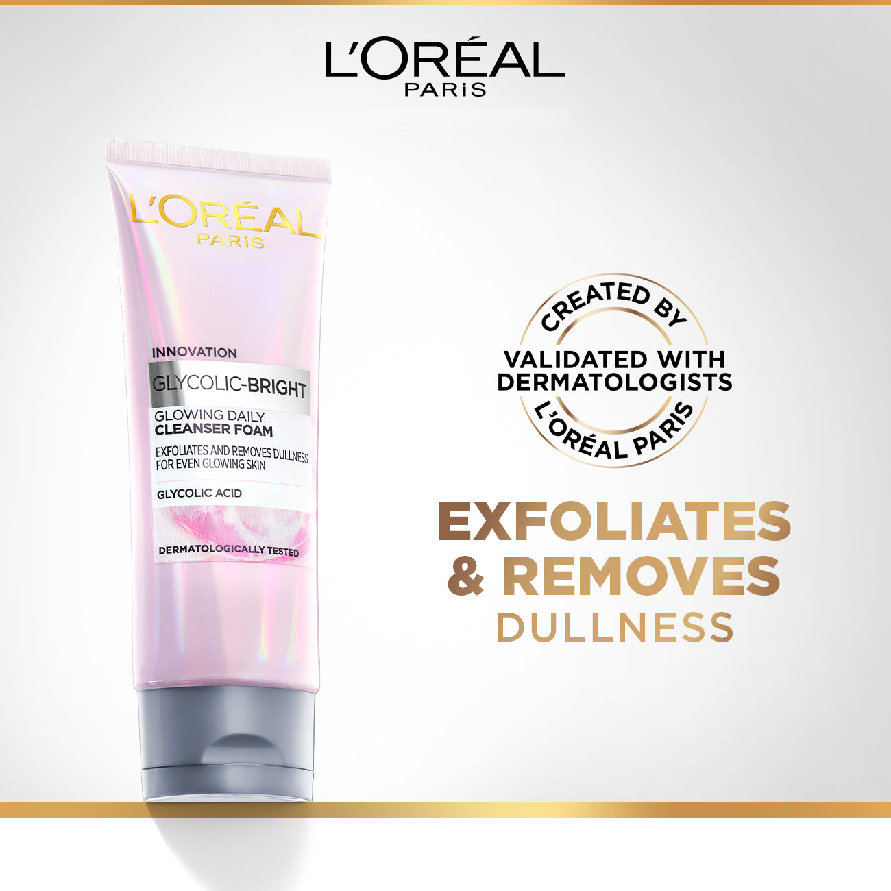 L’Oréal Paris Glycolic Bright Instant Glowing Face Wash 100ml - Medaid