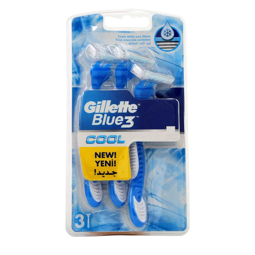 Gillette Blue3 Cool Razors For Men - 3Pcs - Medaid International