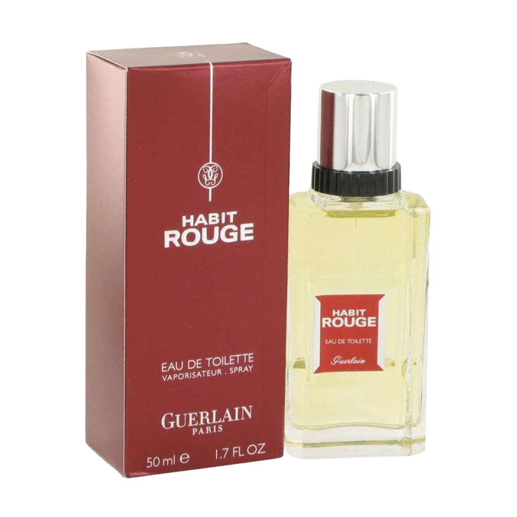 Guerlain Habit Rouge Eau De Toilette Pour Homme - 2 Sizes - Medaid International