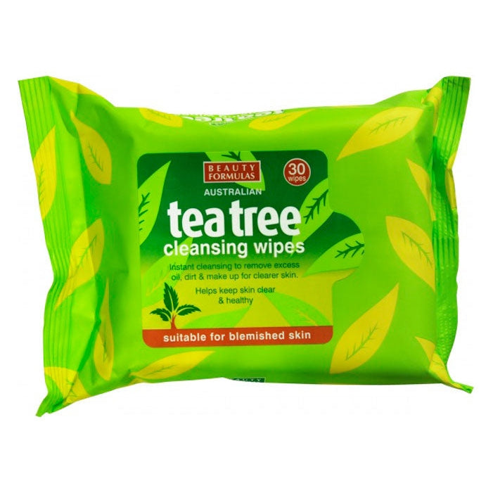 Beauty Formulas Australian Tea Tree Cleansing Wipes - 30 Wipes - Medaid