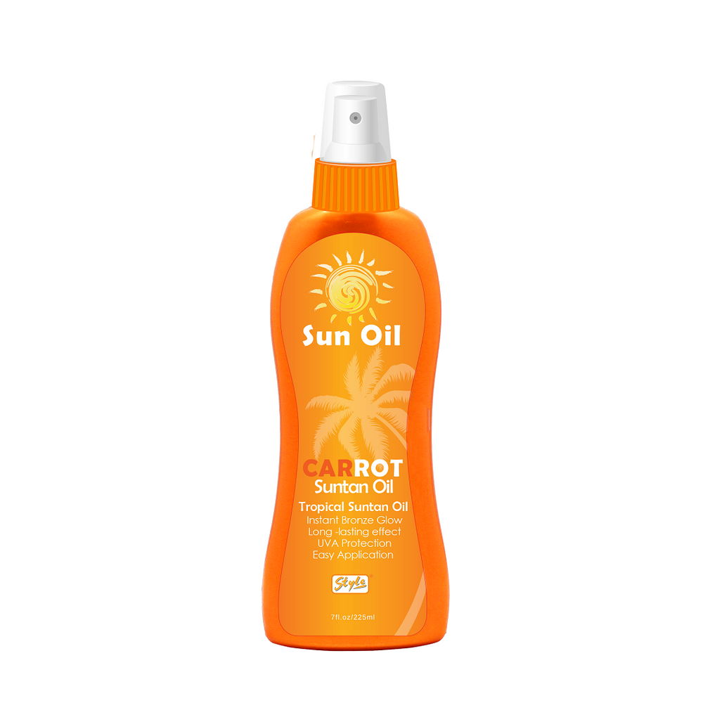 Style Tanning Oil With Carrot 225ml - Medaid International