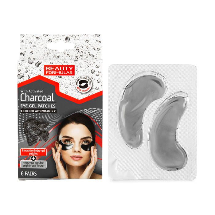 Beauty Formulas Charcoal Eye Gel Patches - 6 Pairs - Medaid