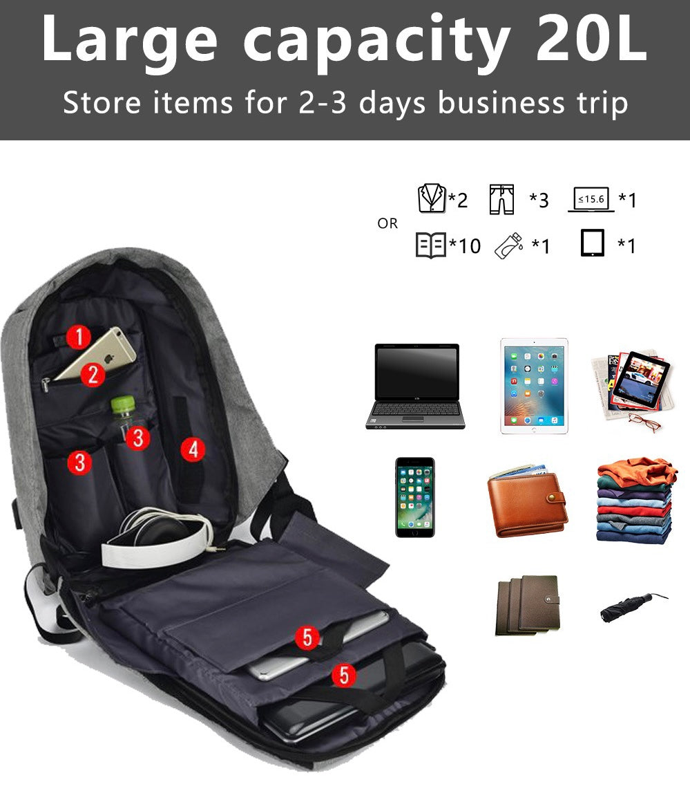 Material Anti-Theft Laptop Backpack, Size: 15.6 Inch - Medaid International