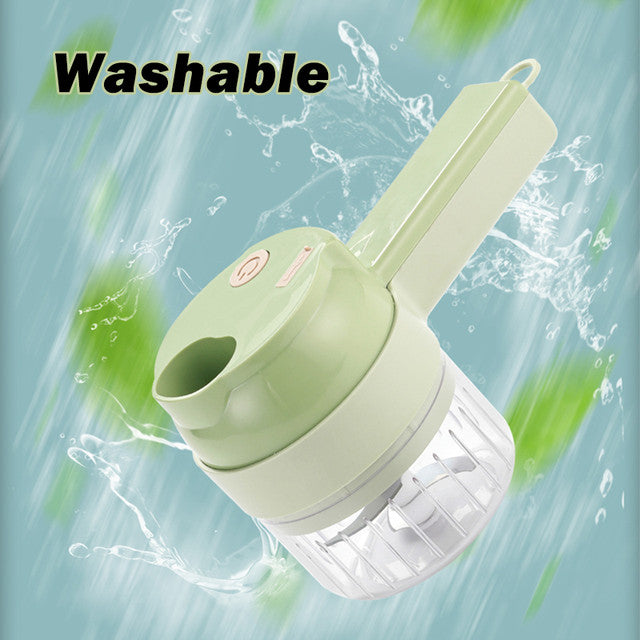 4 in 1 Handheld Electric Vegetable Cutter Food Chopper - Medaid International