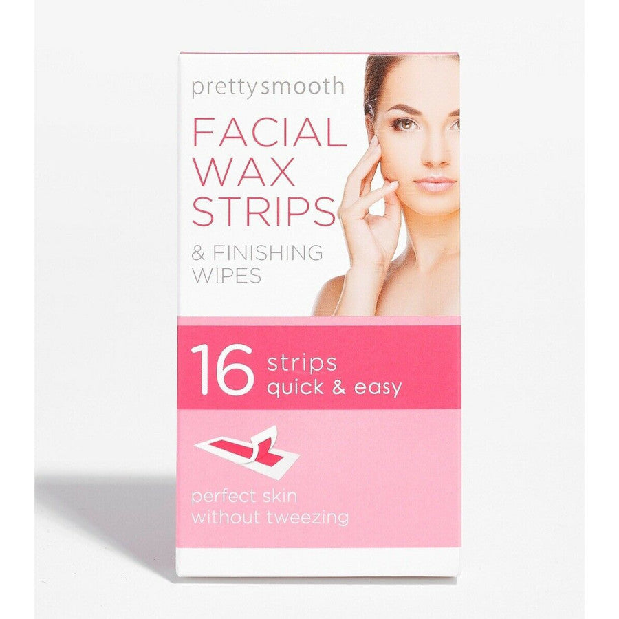 Face Facts Pretty Smooth Facial Wax Strips - 16 Strips - Medaid