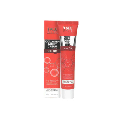 Face Facts Collagen With Q10 Night Cream - 50ml - Medaid