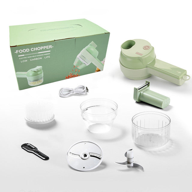 4 in 1 Handheld Electric Vegetable Cutter Food Chopper - Medaid International