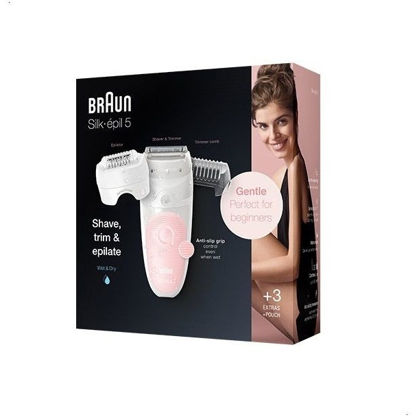 Braun Silk Epil 5-620 Wet & Dry Epilator With 4 Extras incl. Shaver Head - Medaid International