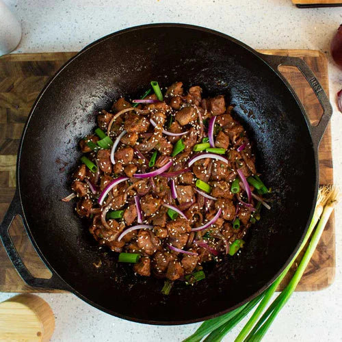 36Cm Seasoned Cast Iron Wok - Medaid International